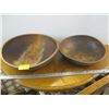 Image 1 : PR OF LARGE WOODEN BOWLS