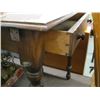 Image 2 : UNIQUE SLIDEOUT ANTIQUE DINING TABLE WITH 3 LEAVES
