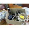 Image 1 : BOX OF MISC CANDLE HOLDERS, CANDLESTICKS ETC.