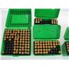 Image 2 : 5 GREEN CONTAINERS OF ASSORTED BRASS
