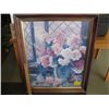 Image 1 : FRAMED PRINT OF "THE FLOWERS IN VASE"