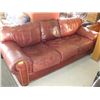 Image 1 : LEATHER 3 SEATER SOFA