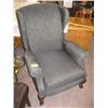 Image 1 : PR OF BLACK & GOLD WINGBACK CHAIRS