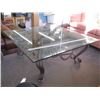 Image 1 : 3 PC GLASS/METAL COFFEE & END TABLE SET