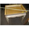 Image 1 : DECORATIVE CARVED LEG TABLE WITH TRAY TOP