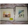 Image 1 : 2 SMALL FRAMED SIGNED PRINTS BY HODAEIVSEY