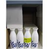 Image 1 : THREE BOXES OF WHITE AND BLUE LARGER VASES