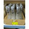 Image 1 : BOX OF SMALL GLASS VASES