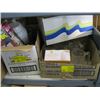 Image 1 : TWO BOXES OF MISCELLANEOUS KNIFE SHARPENERS, LITTLE SCOOPS, MUGS, ETC.