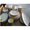 Image 1 : A LOT OF WHITE DISHES, PLATTERS, PLATES ETC.