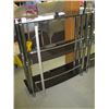 Image 1 : GLASS/CHROME SHELF UNIT