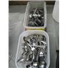 Image 1 : 2 PLASTIC BINS OF ASSORTED CUTLERY