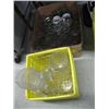 Image 1 : BOX OF ASSORTED JUGS, BOX OF GLASSES