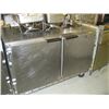 Image 1 : BEVERAGE AIR 2 DOOR STAINLESS TOP COOLER ON CASTORS