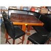 Image 1 : 3 PC ROUND BENCH WITH TABLE & 3 CHAIRS