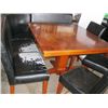 Image 2 : 3 PC BENCH SET WITH TABLE & 3 CHAIRS (BENCHES ARE ROUGH)