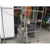 Image 1 : METRO SHELVING UNIT ON CASTERS WITH MULTIPLE SHELVES.