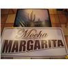 Image 1 : FRAMED SIGN, FRAMED PICTURE "PICTURE OF THE CACTUS", MOCHA MARGARITA SIGN