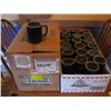 Image 1 : BOX OF NEW COFFEE MUGS (DARK PURPLE)