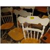 Image 1 : 6 WHITE/NATURAL CHAIRS