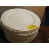 Image 1 : STACK OF LARGE WHITE PLATES