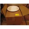 Image 1 : NEW BOX OF WHITE 10 3/8" PLATES (2 DOZEN)