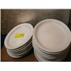 Image 1 : A LOT OF 19 WHITE OVAL PLATTERS