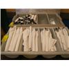 Image 1 : 2 CUTLERY TRAYS WITH ASSORTED WRAPPED CUTLERY