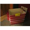 Image 1 : 5 WHITE/RED BAKING DISHES