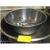 Image 1 : LARGE STAINLESS MIXING BOWLS WITH TONGS