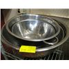 Image 1 : LARGE STAINLESS MIXING BOWL WITH STAINLESS COLANDERS
