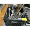 Image 1 : BIN OF ASSORTED LADLES, SIFTERS, TONGS ETC.