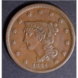 1841 LARGE CENT XF GREAT COLOR