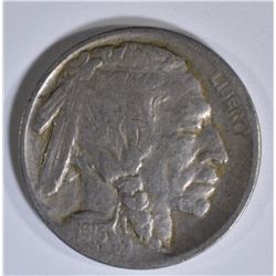 1913-D T-2 BUFFALO NICKEL F/VF KEY COIN