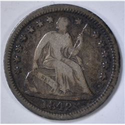 1842 HALF DIME VG/FINE