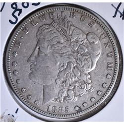 1885-S MORGAN DOLLAR, XF