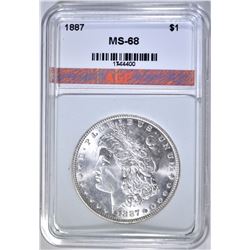 1887 MORGAN DOLLAR AGP SUPER GEM BU+ BLAST WHITE