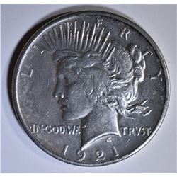 1921 PEACE DOLLAR AU/BU