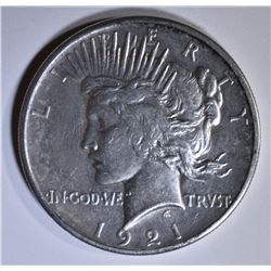 1921 PEACE DOLLAR  AU/BU