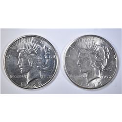 2 1923-S PEACE DOLLARS  CH BU