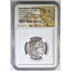 336-323 BC ALEXANDER III "THE GREAT" NGC F