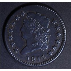 1814 LARGE CENT XF