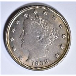 1908 LIBERTY NICKEL CH BU