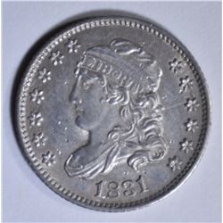 1831 BUST HALF DIME AU