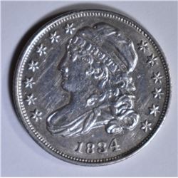 1834 BUST DIME AU