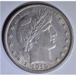 1915 BARBER HALF DOLLAR BU