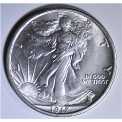 1917 WALKING LIBERTY HALF DOLLAR  GEM BU