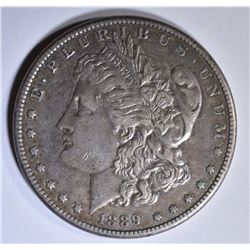 1889-CC MORGAN DOLLAR  XF/AU