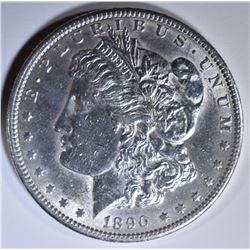 1890-S MORGAN DOLLAR  AU/BU