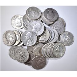 $10 FACE VALUE 90% SILVER QUARTERS